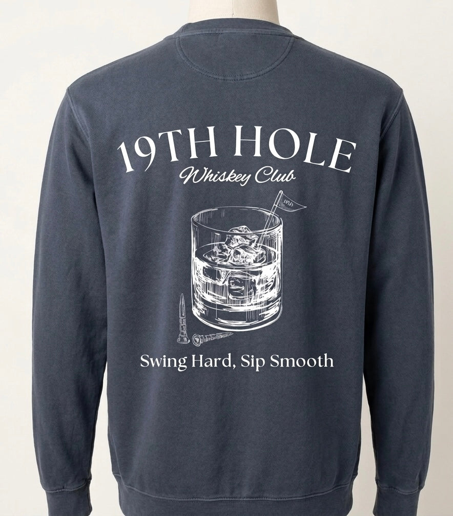 19th Hole Whiskey Club Crewneck